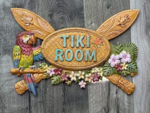 Tiki Room Bar Plaque 