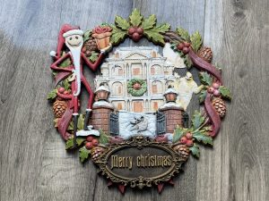 Santa Jack Haunted Mansion Wreath
